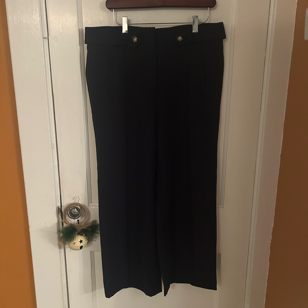 Veronica Beard Navy Wide Leg Pant Size 12